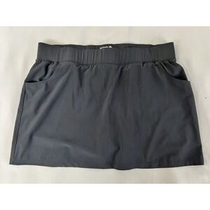 Reel Legends Adventure Sz XL Skort Women Black Pockets Lined Tennis